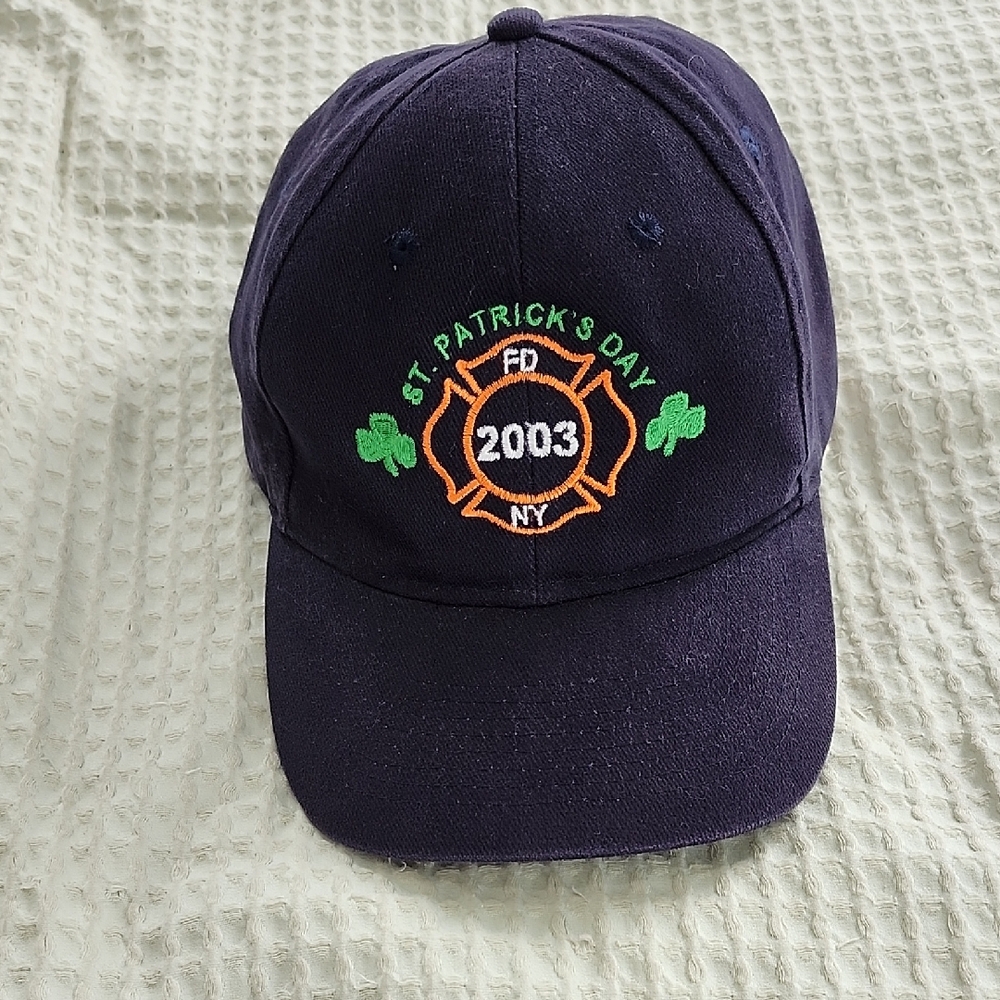 NY Fire Dept St. Patrick's Day Embroidered Cap FDNY